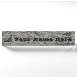 Placa de nome da Seagull Desk