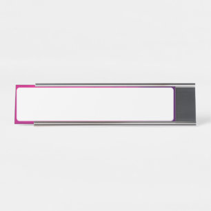 Placa de nome de mesa de gradiente Neon-Pink - Per