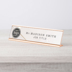 Placa de Nome de Mesa em Acrílico Iridescente