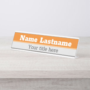 Placa de nome de mesa personalizada