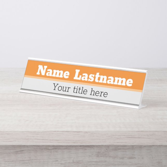 Placa de nome de mesa personalizada (Frente)