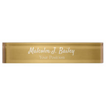 Placa de Nome de Mesa Personalizada Elegante