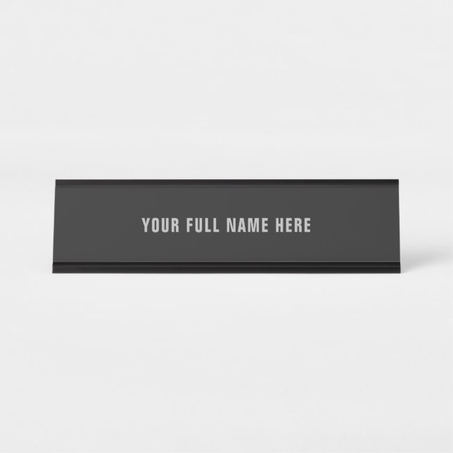 Placa de Nome de Mesa Personalizada ou Modelo de P (Frente)