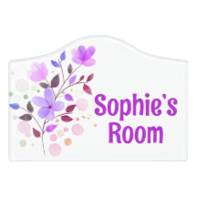 Placa de nome de quarto personalizada
