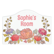Placa de nome de quarto personalizada