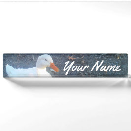 Placa de Nome do Pato