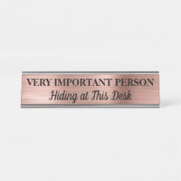 Placa de Nome para Mesa de Pessoa Muito Importante