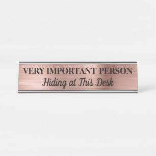 Placa de Nome para Mesa de Pessoa Muito Importante