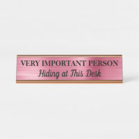 Placa de Nome para Mesa de Pessoa Muito Importante