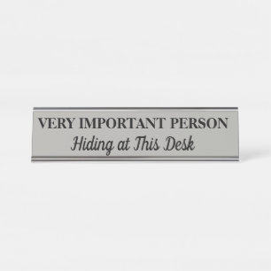 Placa de Nome para Mesa de Pessoa Muito Importante