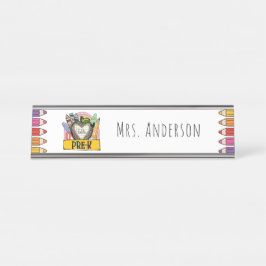 Placa de Nome para Mesa de Presente para Professor