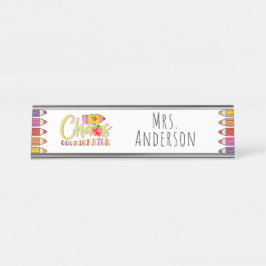 Placa de Nome para Mesa de Presente para Professor