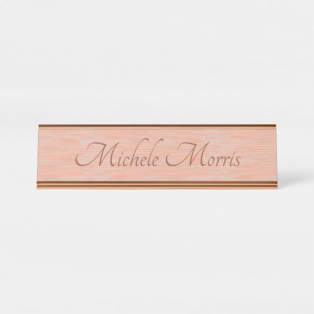Placa de Nome para Mesa - Gradiente 2 da HAMbWG (Frente)