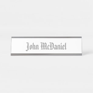 Placa de Nome para Mesa - Qualquer Cor