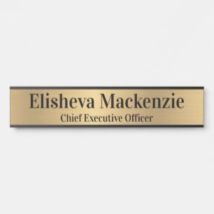 Placa de Nome para Porta de Escritório de 10" Plac