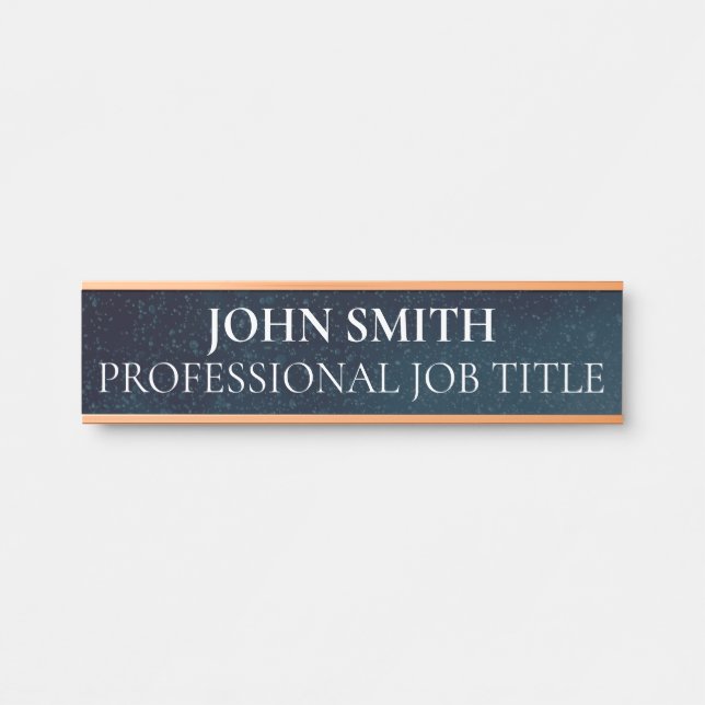 Placa de Nome para Porta de Escritório Profissiona (Frente)