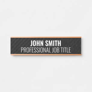 Placa de Nome para Porta de Escritório Profissiona
