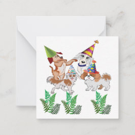 Placa de Nota de convite de festas