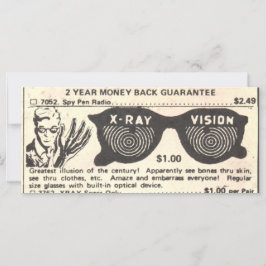 Placa de Nota de Especificações de Raios X da Vint