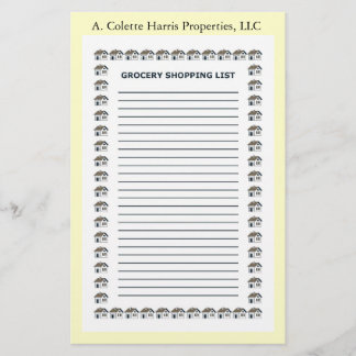 Placa de Nota de Grocería- Design 4