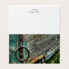 Placa de Nota do vazio - Barco Verde