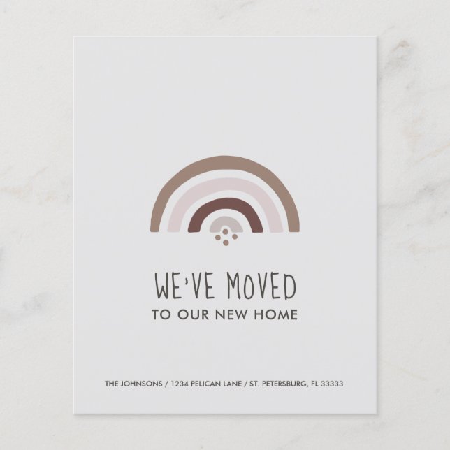 Placa de Novo Endereço do Arco-Íris do Arco-Íris d (Frente)