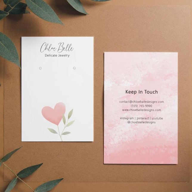 Placa de Padrão Cardíaco de Folhagem Neutra Minima (Heart Foliage Pattern)