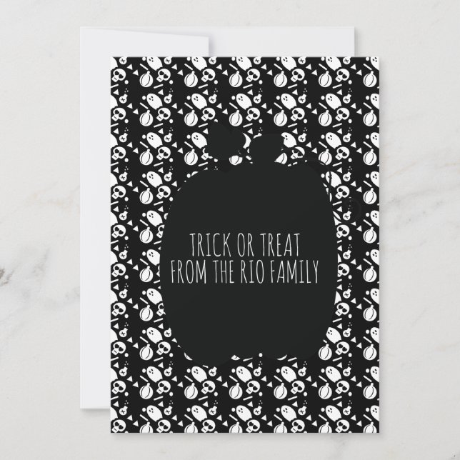 Placa de Padrão de Pele Negra Feliz Halloween (Frente)