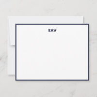 Placa de Papel de carta do marinho Classic Mens