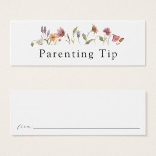 Placa de Parentalidade de flor selvagem