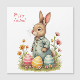 Placa de páscoa em cores pastel suave