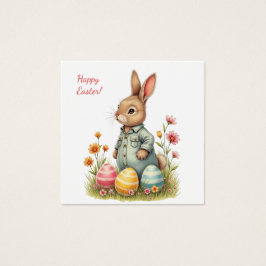 Placa de páscoa em cores pastel suave