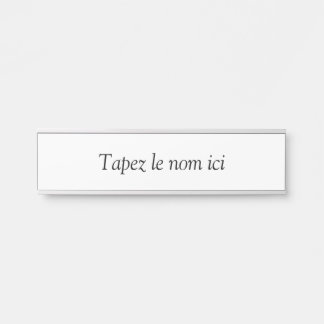 Placa De Porta A personnaliser