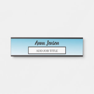 Placa De Porta Adicionar seu nome e cargo a esta Empresa