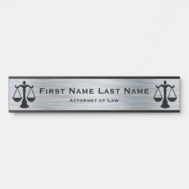 Placa De Porta Advogado da Porta da Lei