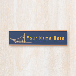 Placa De Porta Alaska Dog Sled Postal Carrier