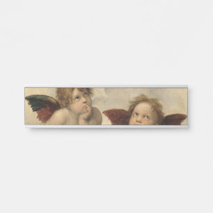 Placa De Porta Anjos de Raphael Cherubs