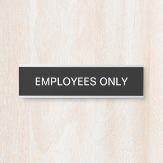 Placa De Porta Apenas Sinal de Porta Simples para Funcionários