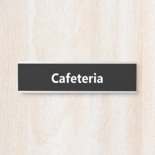 Placa De Porta Cafeteria Preto e Branco