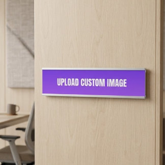 Placa De Porta Carregar imagem personalizada - Adicione a sua par