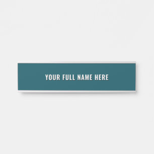 Placa de Porta com Nome Personalizado Escolha a Co