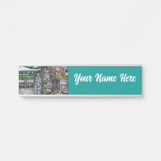 Placa De Porta Como Uma Imagem É Inimaginativa? (Frente)