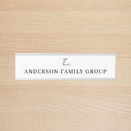 Placa De Porta Company Business Name Professional Branded