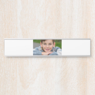 Placa De Porta Crie a Foto do Seu Filho Personalizada em Duas Fac
