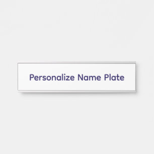 Placa De Porta Crie o seu Personalizado