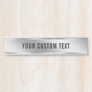 Placa De Porta Crie seu próprio modelo de texto personalizado em
