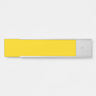 Placa De Porta Custom Yellow Name Plate Sign