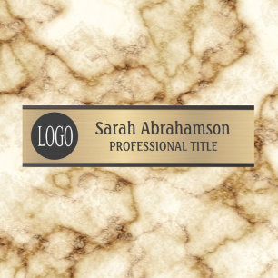 Placa de Porta de Escritório com Logotipo Personal