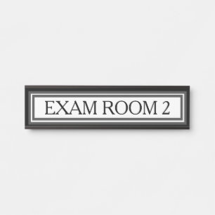 Placa de Porta de Escritório da Sala de Exame do D