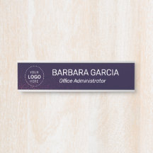 Placa de Porta de Escritório Moderna Profissional